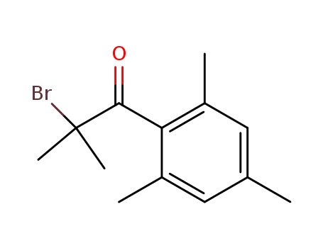 Molecular Structure of 133318-39-5 (1-Propanone, 2-bromo-2-methyl-1-(2,4,6-trimethylphenyl)-)