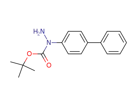 Molecular Structure of 360045-13-2 (1-tert-butoxycarbonyl-1-(4-phenylphenyl)hydrazine)