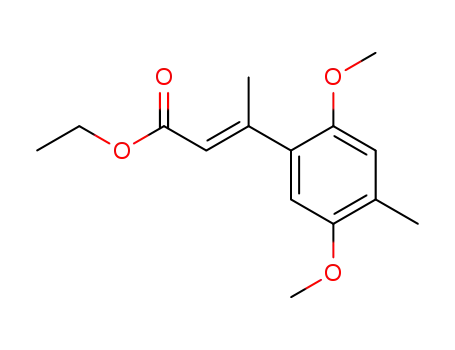 2-Butenoic acid, 3-(2,5-dimethoxy-4-methylphenyl)-, ethyl ester, (2E)-