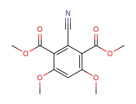 Molecular Structure of 914607-15-1 (dimethyl 2-cyano-4,6-dimethoxy-1,3-benzenedicarboxylate)