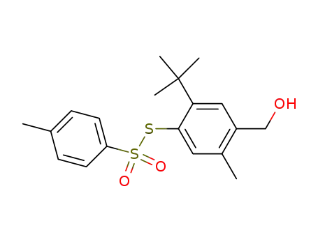 toluene-4-thiosulfonic acid S-(2-tert-butyl-4-hydroxymethyl-5-methyl-phenyl) ester