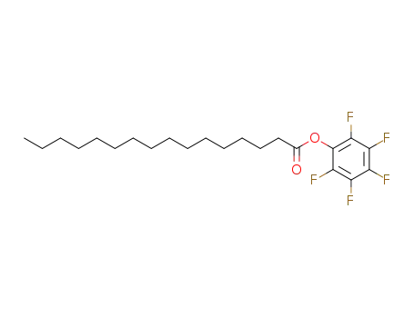 Molecular Structure of 139122-42-2 (Hexadecanoic acid, pentafluorophenyl ester)