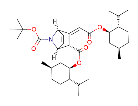 (1S,2R,3E,4R)-(-)-(l)-menthyl 7-tert-butoxycarbonyl-3-[2'-(l)-menthyloxy-2'-oxoethylidene]-7-azabicyclo[2.2.1]hept-5-ene-2-carboxylate