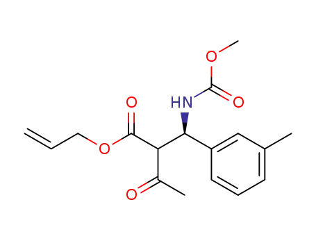 2-((R)-methoxycarbonylamino-m-tolyl-methyl)-3-oxo-butyric acid allyl ester