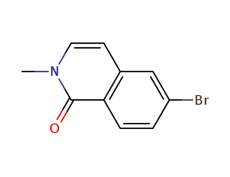 Molecular Structure of 864866-92-2 (1(2H)-Isoquinolinone,6-bromo-2-methyl-(9CI))