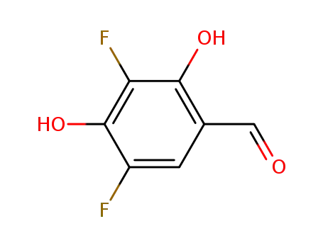 Molecular Structure of 209541-27-5 (3,5-Difluoro-2,4-dihydroxybenzaldehyde)