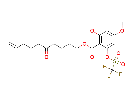 rac 2,4-디메톡시-6-[[(트리플루오로메틸)술포닐]옥시]벤조산 1-메틸-5-옥소-9-데센-1-일 에스테르