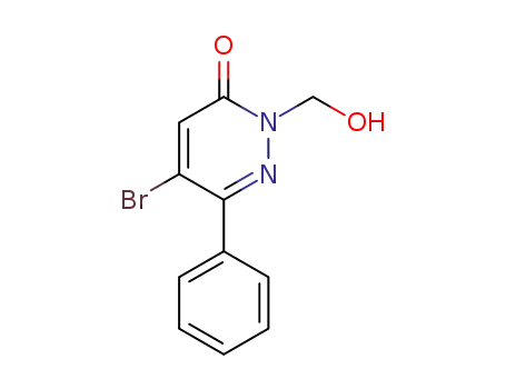 3(2H)-Pyridazinone, 5-bromo-2-(hydroxymethyl)-6-phenyl-