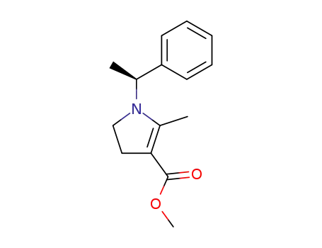 1H-Pyrrole-3-carboxylic acid, 4,5-dihydro-2-methyl-1-(1-phenylethyl)-,
methyl ester, (S)-