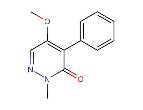 Molecular Structure of 335349-31-0 (3(2H)-Pyridazinone, 5-methoxy-2-methyl-4-phenyl-)