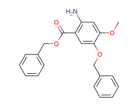 Molecular Structure of 634197-80-1 (2-AMino-5-benzyloxy-4-Methoxy-benzoic acid benzyl ester hydrochloride)