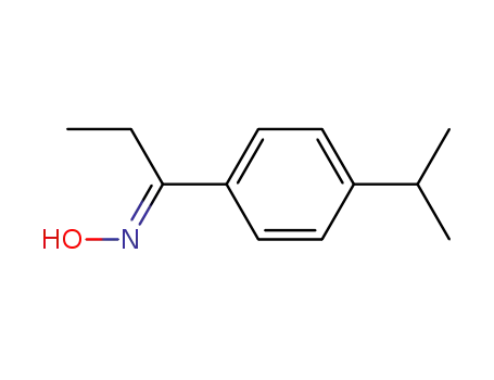 Molecular Structure of 78575-14-1 (1-Propanone, 1-[4-(1-methylethyl)phenyl]-, oxime)