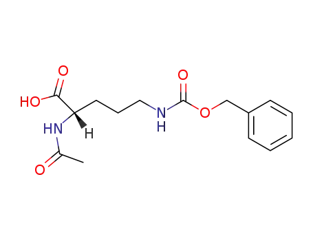 Molecular Structure of 35515-72-1 (N-acetyl-N<sup>δ</sup>-benzyloxycarbonyl-L-ornithine)