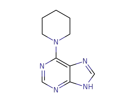 Molecular Structure of 1928-81-0 (6-PIPERIDINOPURINE)