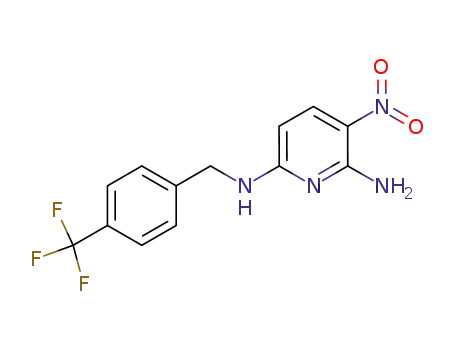 5-nitro-N<sub>2</sub>-(4-(trifluoromethyl)benzyl)pyridine-2,6-diamine