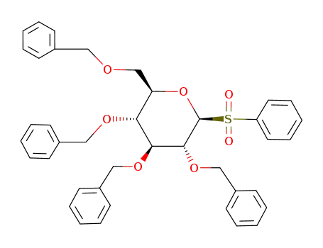 .beta.-D-Glucopyranose, 1-deoxy-2,3,4,6-tetrakis-O-(phenylmethyl)-1-(phenylsulfonyl)-