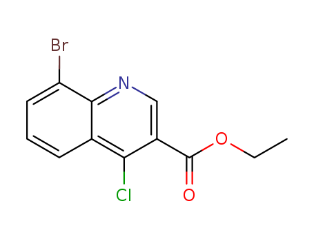 3-Quinolinecarboxylic acid, 8-bromo-4-chloro-, ethyl ester