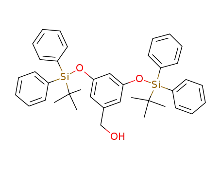 Molecular Structure of 182250-70-0 (3,5-BIS(TERT-BUTYLDIPHENYLSILYLOXY)BENZYL ALCOHOL)
