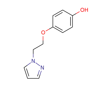 Molecular Structure of 80199-98-0 (Phenol, 4-[2-(1H-pyrazol-1-yl)ethoxy]-)