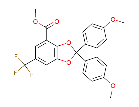 methyl 2,2-bis(4-methoxyphenyl)-6-(trifluoromethyl)-1,3-benzodioxole-4-carboxylate