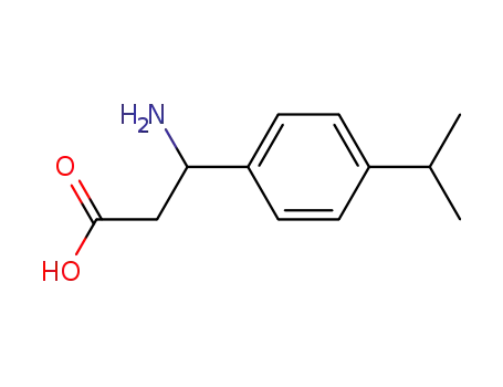 Molecular Structure of 117391-53-4 (3-AMINO-3-(4-ISOPROPYLPHENYL)PROPANOIC ACID)