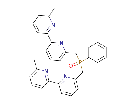 Molecular Structure of 371196-45-1 (bis(6-methylene-6'-methyl-2,2'-bipyridine)phenylphosphineoxide)