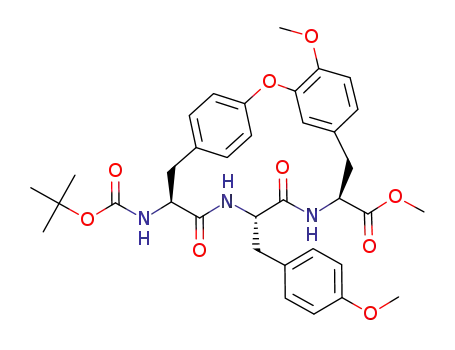 15-(S)-tert-butoxycarbonylamino-4-methoxy-12-(S)-(4-methoxybenzyl)-11,14-dioxo-2-oxa-10,13-diazatricyclo[15.2.2.1(3,7)]-docosa-1-<sup>(20)</sup>,3,5,7<sup>(22)</sup>,17<sup>(21)</sup>,18-hexaene-9-(S)-carboxylic acid methyl ester