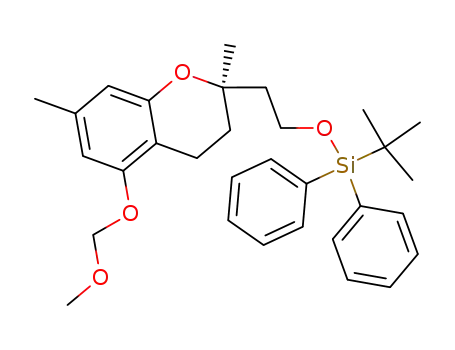 (R)-2-(5-methoxymethoxy-2,7-dimethylchroman-2-yl)-ethyl-tert-butyldiphenylsilyl ether