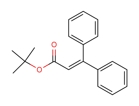 Molecular Structure of 83759-73-3 (2-Propenoic acid, 3,3-diphenyl-, 1,1-dimethylethyl ester)
