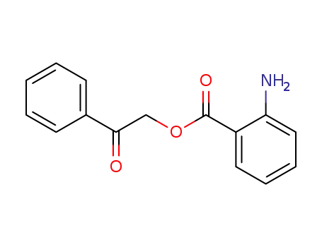 Molecular Structure of 130627-10-0 (2-AMINO-BENZOIC ACID 2-OXO-2-PHENYL-ETHYL ESTER)
