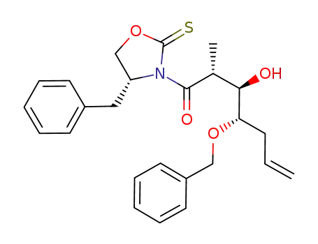 (2R,3R,4S)-4-Benzyloxy-1-((R)-4-benzyl-2-thioxo-oxazolidin-3-yl)-3-hydroxy-2-methyl-hept-6-en-1-one