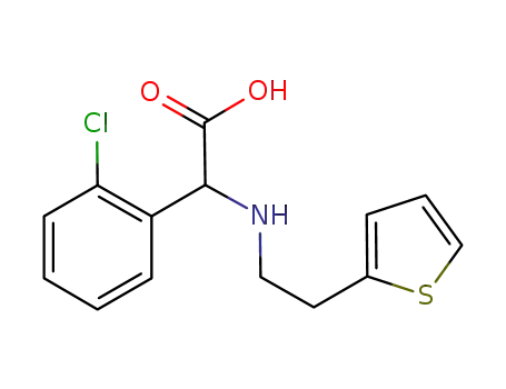 α-(2-thiophenylethylamino)-o-chlorophenylacetic acid