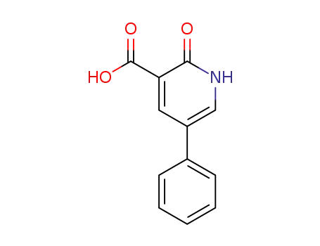 Molecular Structure of 10177-08-9 (2-Hydroxy-5-phenylnicotinic acid)