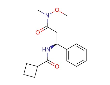 N-{(1S)-3-[methoxy(methyl)amino]-3-oxo-1-phenylpropyl}cyclobutanecarboxamide