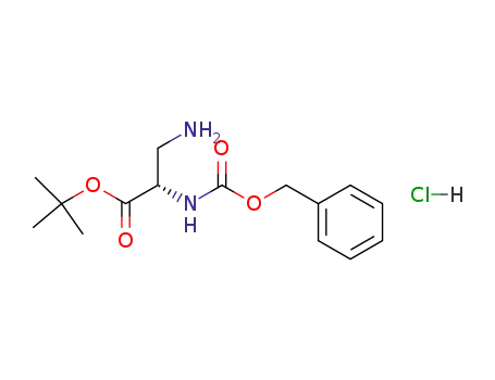 Molecular Structure of 174796-88-4 (CBZ-BETA-AMINO-L-ALANINE TERT-BUTYL ESTER HYDROCHLORIDE)