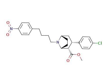 N-[4-(4-nitrophenyl)butyl]-2β-carbomethoxy-3β-(4-chlorophenyl)tropane