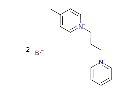 Molecular Structure of 76780-19-3 (Pyridinium, 1,1'-(1,3-propanediyl)bis[4-methyl-, dibromide)