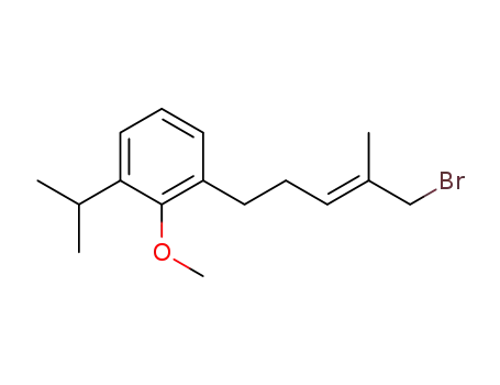 1-((E)-5-Bromo-4-methyl-pent-3-enyl)-3-isopropyl-2-methoxy-benzene