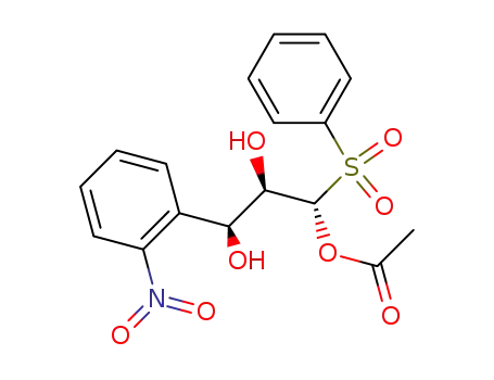 (1S,2R,3S)-1-acetoxy-1-phenylsulfonyl-3-(2-nitrophenyl)-2,3-propandiol