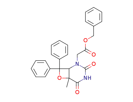 7-Oxa-2,4-diazabicyclo[4.2.0]octane-2-acetic acid,
6-methyl-3,5-dioxo-8,8-diphenyl-, phenylmethyl ester