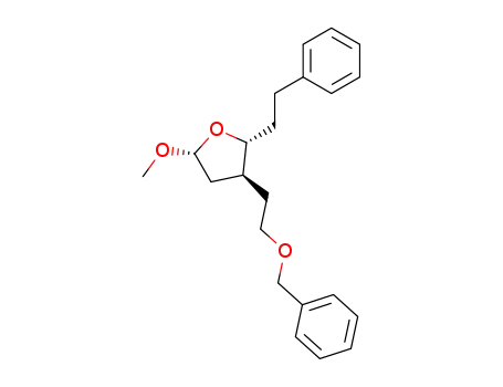 (2R,3S,5R)-3-(2-Benzyloxy-ethyl)-5-methoxy-2-phenethyl-tetrahydro-furan
