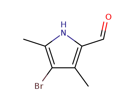 Molecular Structure of 89909-51-3 (4-BROMO-3,5-DIMETHYL-1H-PYRROLE-2-CARBALDEHYDE)