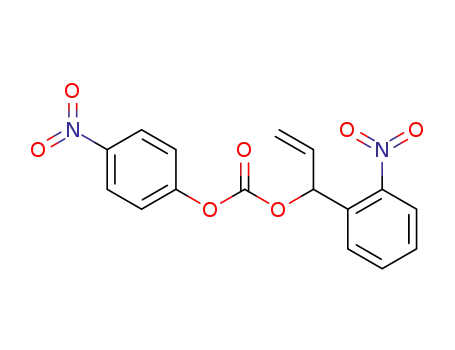 Molecular Structure of 323579-98-2 (Carbonic acid, 4-nitrophenyl 1-(2-nitrophenyl)-2-propenyl ester)