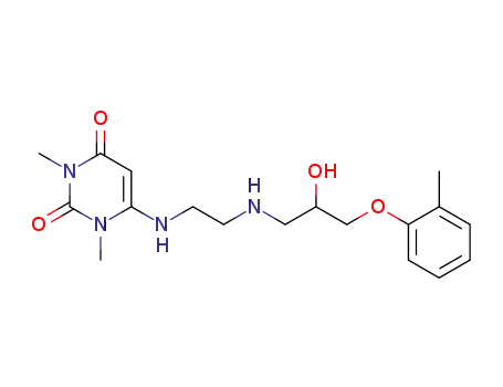N-[3-(o-Methylphenoxy)-2-hydroxypropyl]-N'-[1,3-dimethyl-2,4-dioxopyrimid-6-yl]ethylenediamine