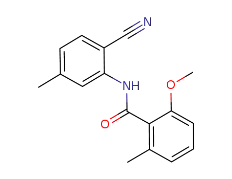 N-(2-cyano-5-methyl-phenyl)-2-methoxy-6-methyl-benzamide