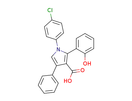 1-(4-chlorophenyl)-2-(2-hydroxyphenyl)-4-phenylpyrrole-3-carboxylic acid