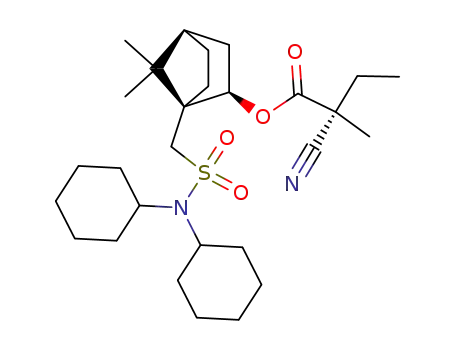 (2R)-(1S,2R,4R)-10-(Dicyclohexylsulfamoyl)isobornyl 2-cyano-2-methylbutanoate