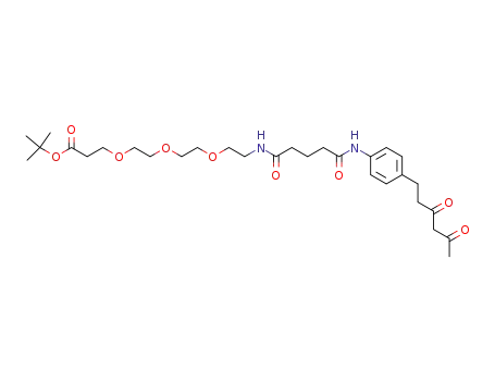 3-{2-[2-(2-{4-[4-(3,5-Dioxo-hexyl)-phenylcarbamoyl]-butyrylamino}-ethoxy)-ethoxy]-ethoxy}-propionic acid tert-butyl ester