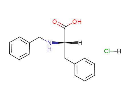 Molecular Structure of 23514-03-6 (L-Phenylalanine, N-(phenylmethyl)-, hydrochloride)