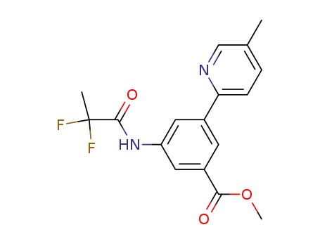 3-(2,2-difluoropropionylamino)-5-(5-methylpyridin-2-yl)benzoic acid methyl ester